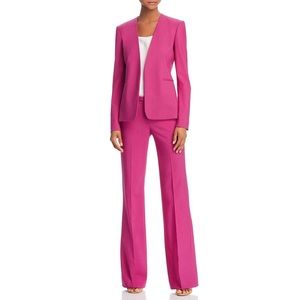 NWT Theory Demitria 2 Fuchsia Classic Suit Pants